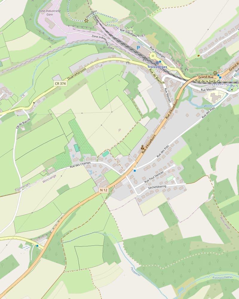 Plan de situation de Troisvierges