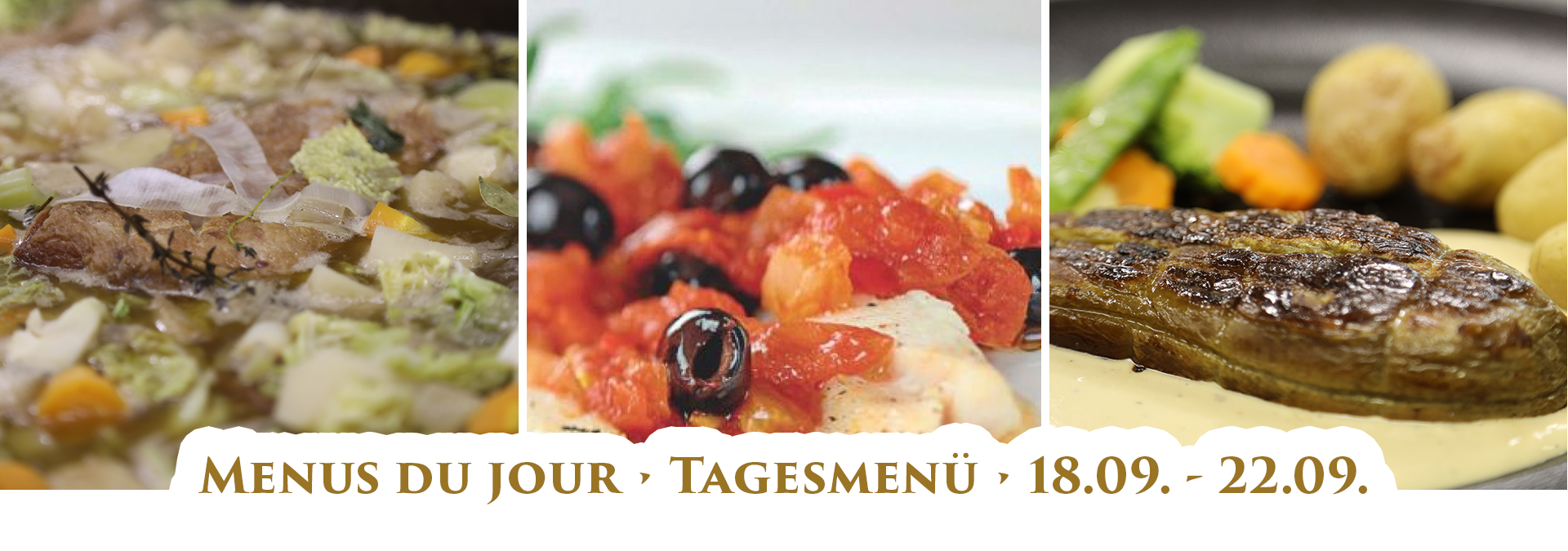 Menus du jour • Tagesmenü • 18.09.-22.09. | Lamy